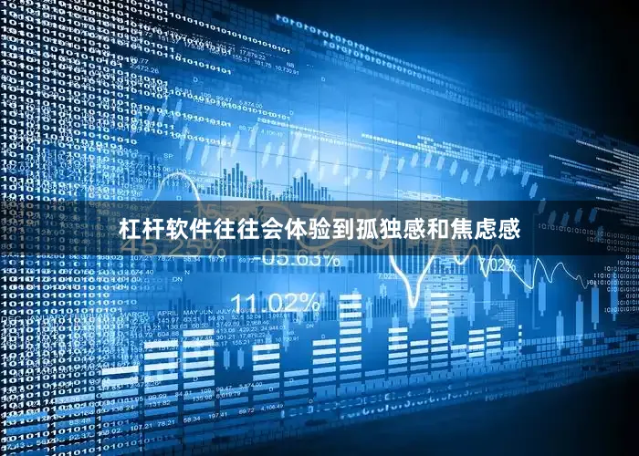 杠杆软件往往会体验到孤独感和焦虑感