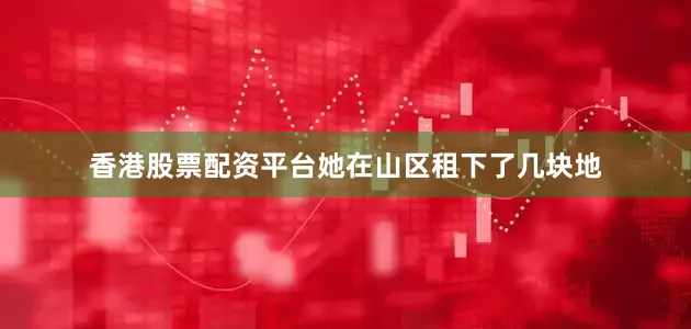 香港股票配资平台她在山区租下了几块地